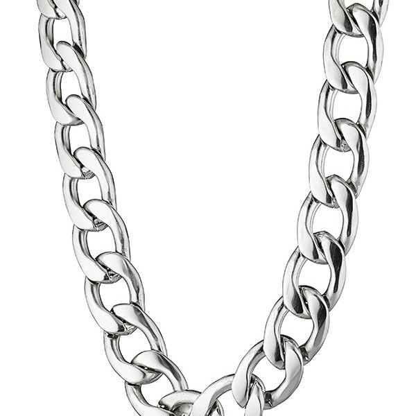 Αλυσίδα Λαιμού Ανδρική Ατσάλινη Cuban Link μήκος 50cm πλάτος 1.2cm