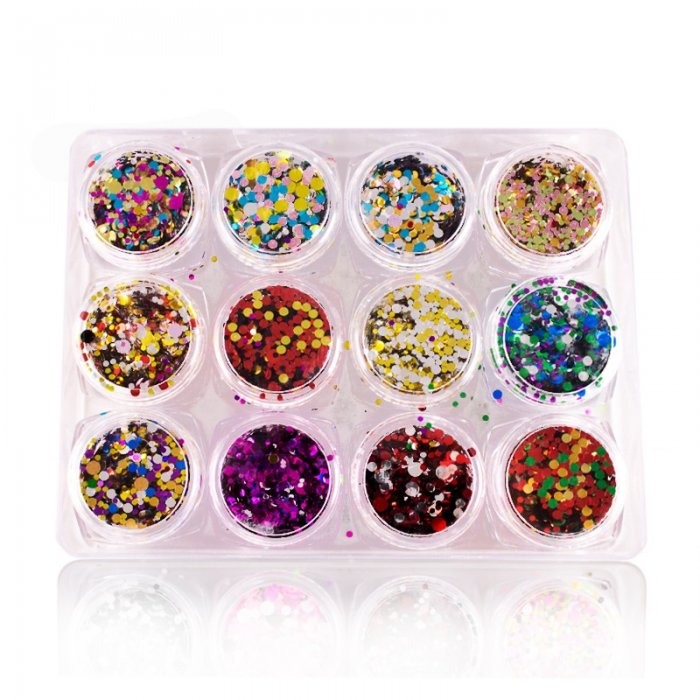 Διακοσμητικές Παγιέτες Νυχιών no2 σετ 12 τεμαχίων