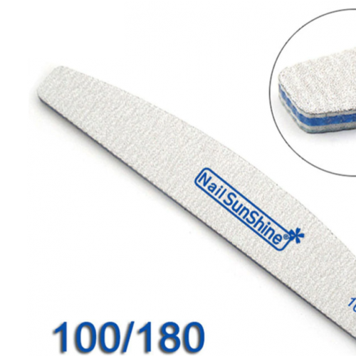 Επαγγελματική Λίμα Νυχιών Μισοφέγγαρο 100/180 1τεμ