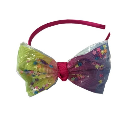 Στέκα Μαλλιών με Διάφανο  Φιογκάκι και Αστεράκια  Hair Utopia