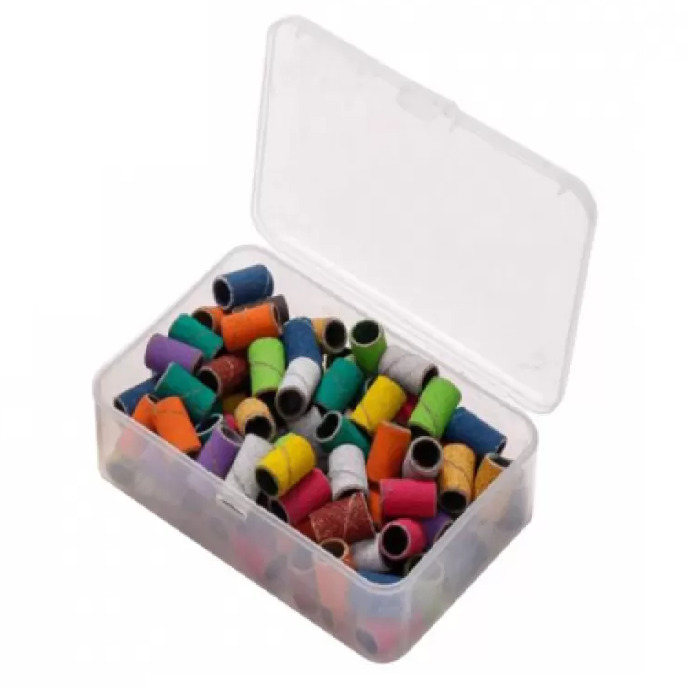 Ανταλλακτικά Γυαλόχαρτα-Τροχολιθάκια Χρωματιστά #80 100 τεμάχια