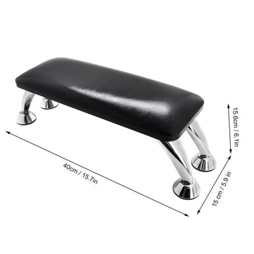 Μαξιλάρι Μανικιούρ Υπερυψωμένο Δερμάτινο  Λευκό