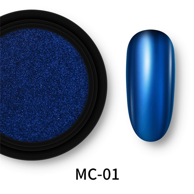 Σκόνη Νυχιών Mirror Effect Powder Καθρέφτης Dark Blue