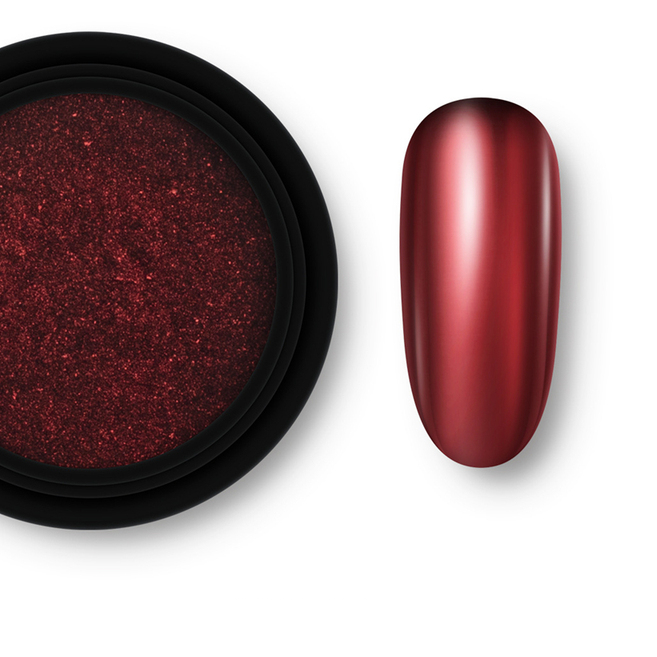 Σκόνη Νυχιών Mirror Effect Powder Καθρέφτης Red Powder