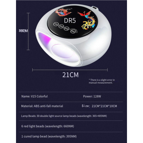 Φουρνάκι Νυχιών και Mini Led UV Lamp για Soft Gel Tips Μωβ