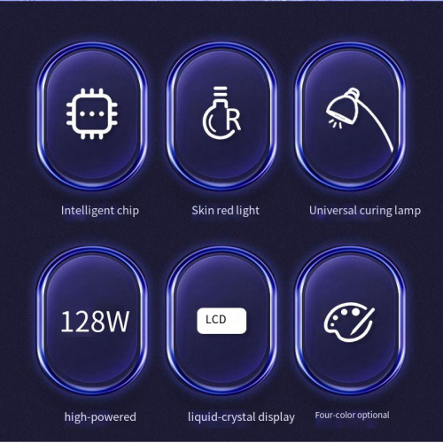 Φουρνάκι Νυχιών και Mini Led UV Lamp για Soft Gel Tips Λευκό