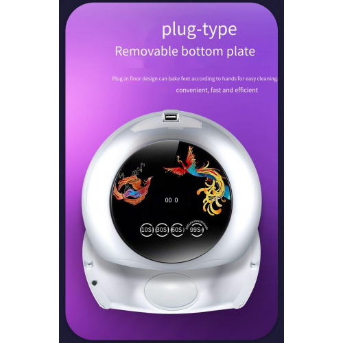 Φουρνάκι Νυχιών και Mini Led UV Lamp για Soft Gel Tips Λευκό