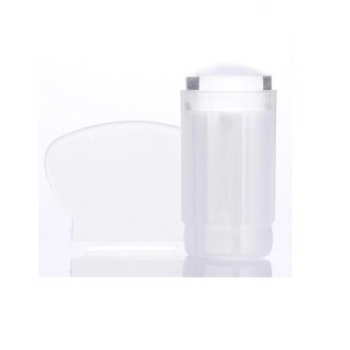 Σφραγίδα Διάφανη 2.8cm Για Σχέδια Στα Νύχια Και Ξύστρα Σιλικόνης