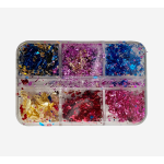 Αλουμινόφυλλα Foil για Νύχια Σετ 6 βαζάκια No2