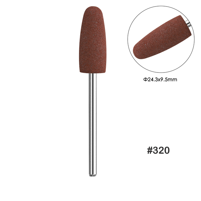 Φρέζα Buffer Σιλικόνης Καφέ 320 Grit