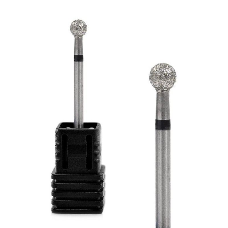 Διαμαντόφρεζα Combi Manicure Μαύρη Μπίλια Διάμετρος 5mm
