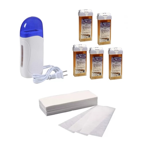 Σετ Αποτρίχωσης με Κερί Ρολέτα 5 τεμαχίων Κεριέρα και 100 Ταινίες