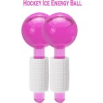 Μασάζ Προσώπου Και Ματιών Beauty Crystal Ball Hockey Ice Energy Ball Massage Facial With Cooling Ice Color Pink