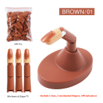 Δάχτυλα Εκπαίδευσης Nail Training με Βάση 3 τεμάχια