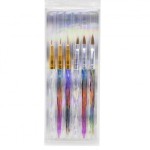 Σετ 6 Πινέλων για Ακρυλικό και Nail Art no1