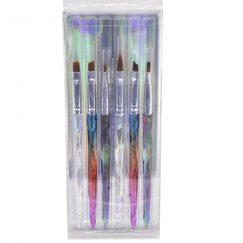 Πινέλα Ονυχοπλαστικής Σετ 6 Τεμαχίων