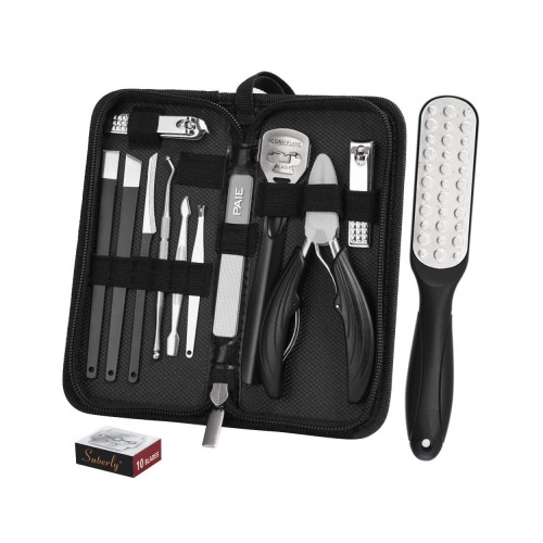 Εργαλεία Pedicure Σετ 13 Ατσάλινα Σε Κασετίνα