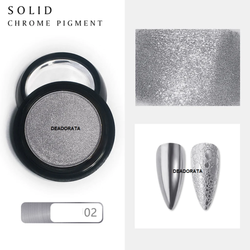 Solid Chrome Pigment Ασημί MCB02