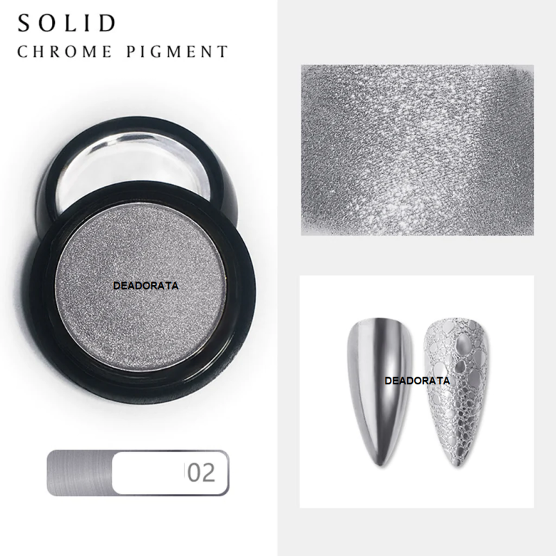 Solid Chrome Pigment Ασημί MCB02