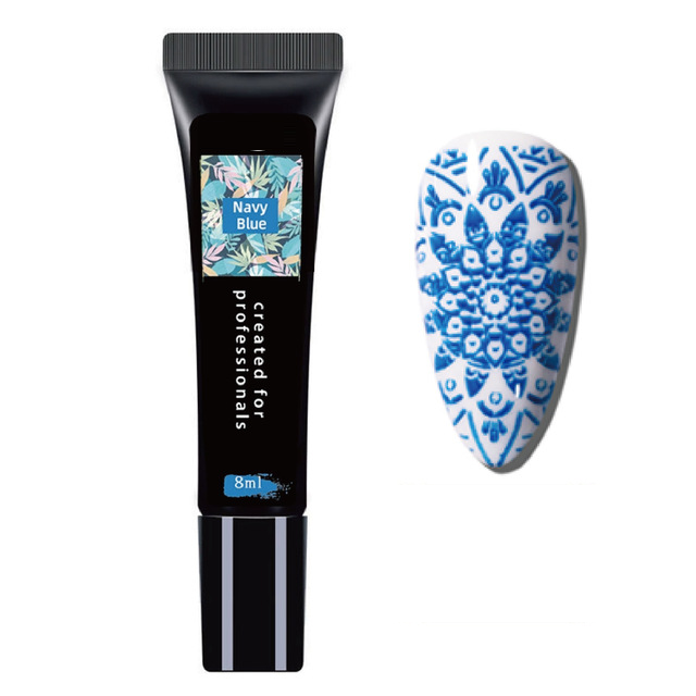 Stamping Nail Art Gel Μπλε 8ml
