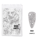 Στρας Νυχιών Crystal Lized SS3 1,5mm 1440pcs