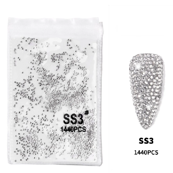 Στρας Νυχιών Crystal Lized SS3 1,5mm 1440pcs