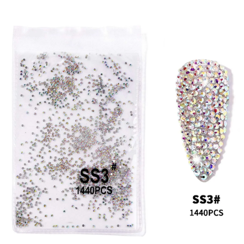 Στρας Νυχιών Crystal Lized SS3 1,5mm 1440pcs Ιριδίζον