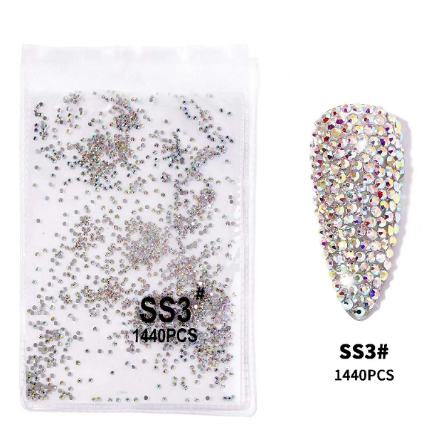 Στρας Νυχιών Crystal Lized SS3 1,5mm 1440pcs Ιριδίζον