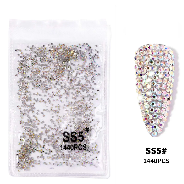 Στρας Νυχιών Nail Crystal Lized SS5 1,8mm 1440pcs Ιριδίζον