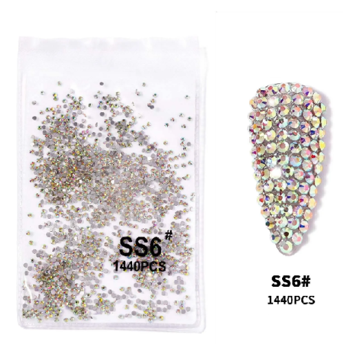 Στρας Νυχιών Nail Crystal Lized SS6 2mm 1440pcs Ιριδίζον