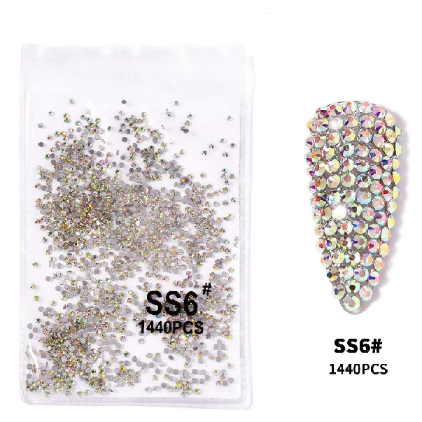 Στρας Νυχιών Nail Crystal Lized SS6 2mm 1440pcs Ιριδίζον