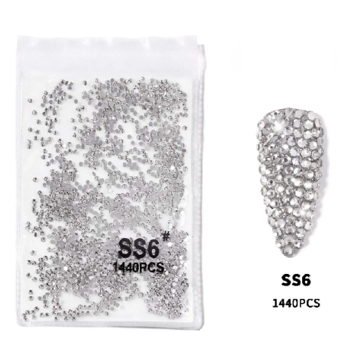 Στρας Νυχιών Global Nail Crystal Lized SS6 2mm 1440 pcs 