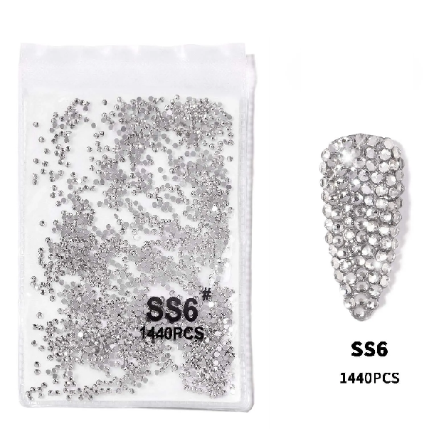 Στρας Νυχιών Global Nail Crystal Lized SS6 2mm 1440 pcs 