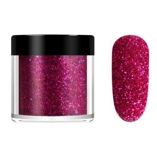Nail Glitter Powder Shining Sugar Effect Glitter Φούξια