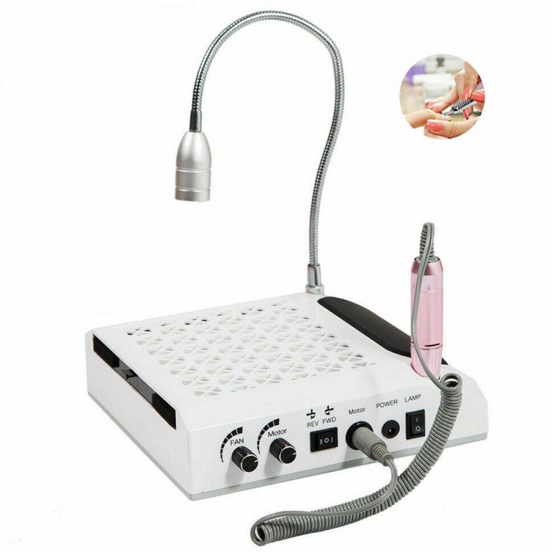 Επαγγελματικός Συλλέκτης Σκόνης 80W & Τροχός Νυχιών Με LED Φωτισμό 4 ΙΝ 1 BQ-608