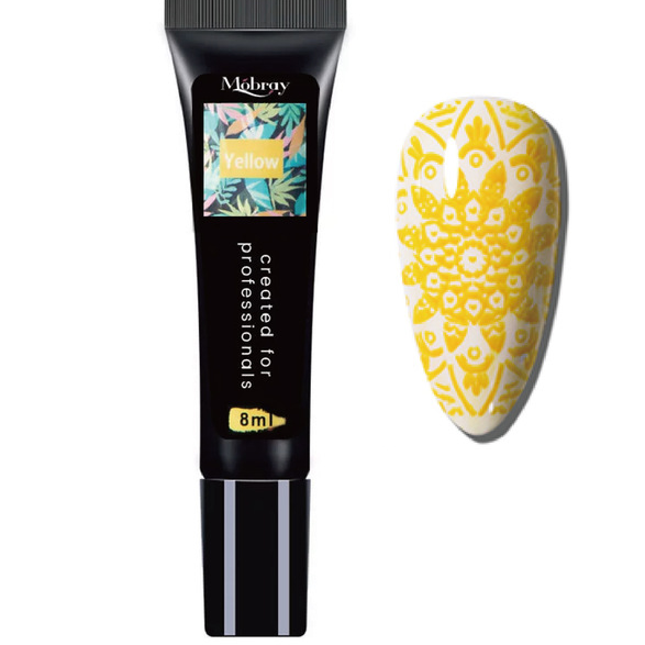 Stamping Nail Art Gel Κίτρινο 8ml