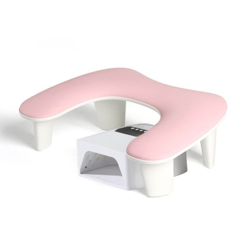 Σκαμπό Μανικιούρ Δερμάτινο Ροζ