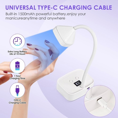 Mini Led Επαναφορτιζόμενο με Οθόνη και Αισθητήρα