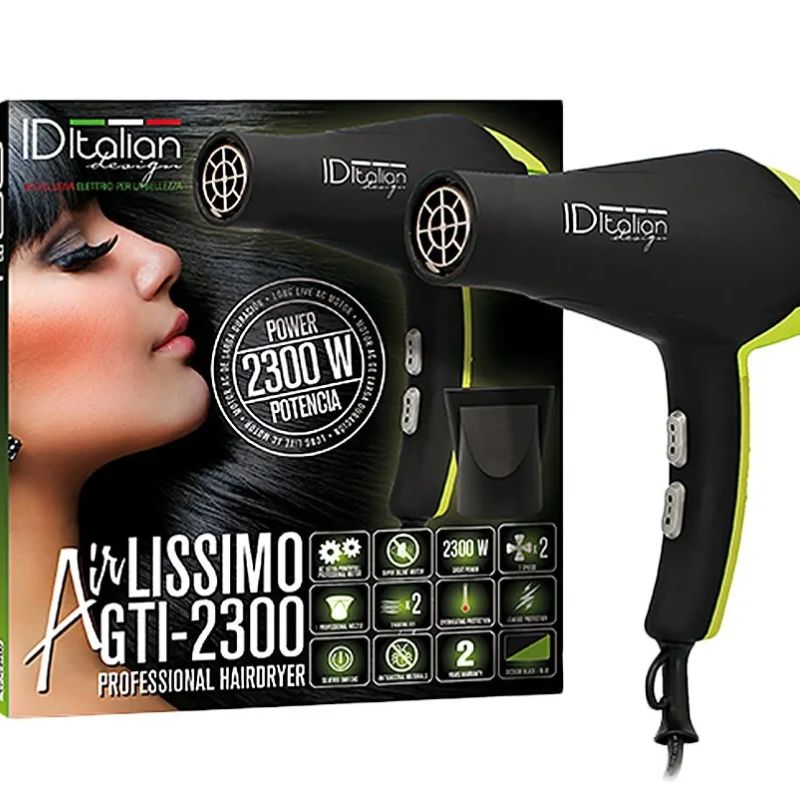 Πιστολάκι Μαλλιών ID Italian Design Airlissimo GTI 2300 Green