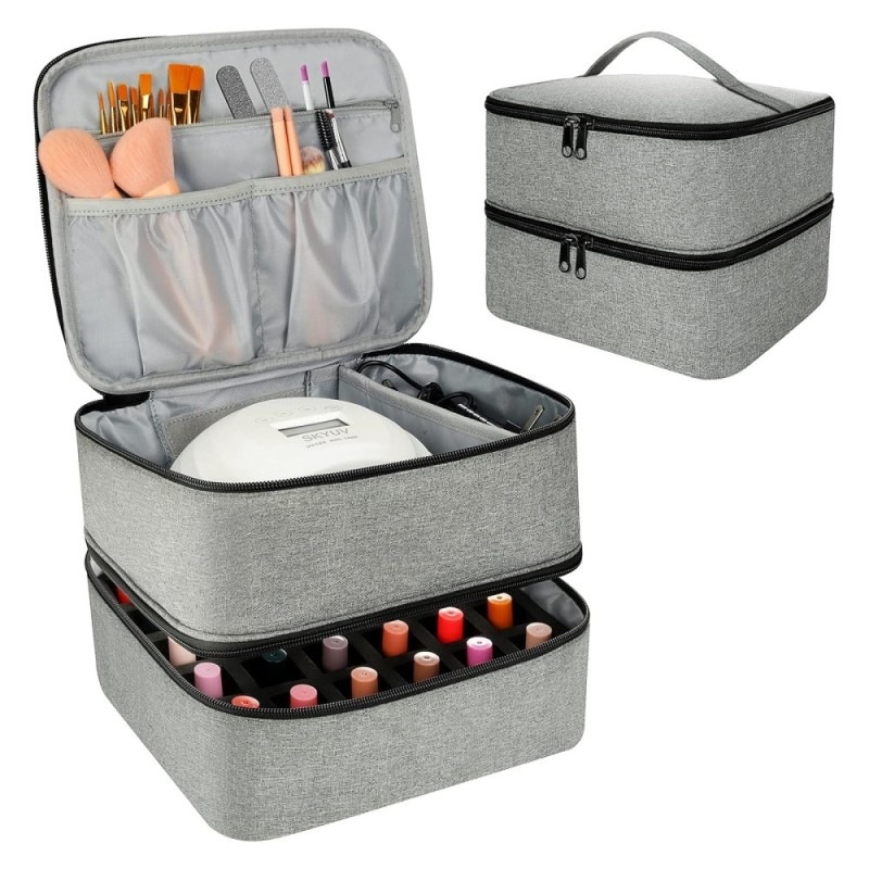 Επαγγελματικό Βαλιτσάκι Μεταφοράς Για Τεχνίτριες Νυχιών - Μεσαίο Γκρι