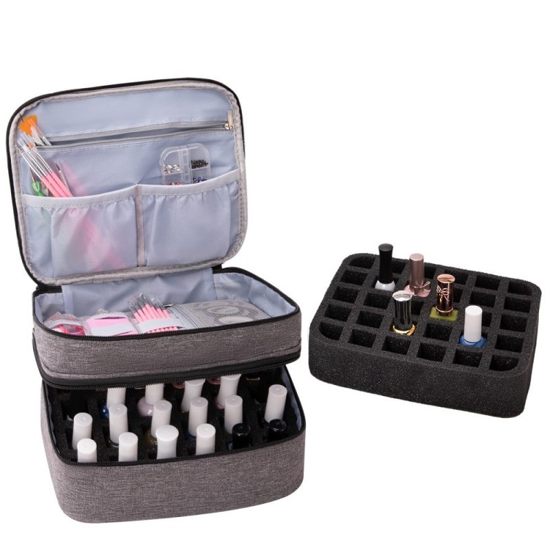 Επαγγελματικό Βαλιτσάκι Μεταφοράς Για Τεχνίτριες Νυχιών - Μεσαίο Γκρι