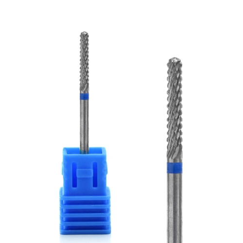 Φρέζα Καρβιδίου Ίσια Οβάλ Μπλε