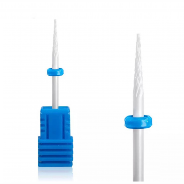 Φρέζα Κεραμική Μυτερή Μπλε για Επωνύχια