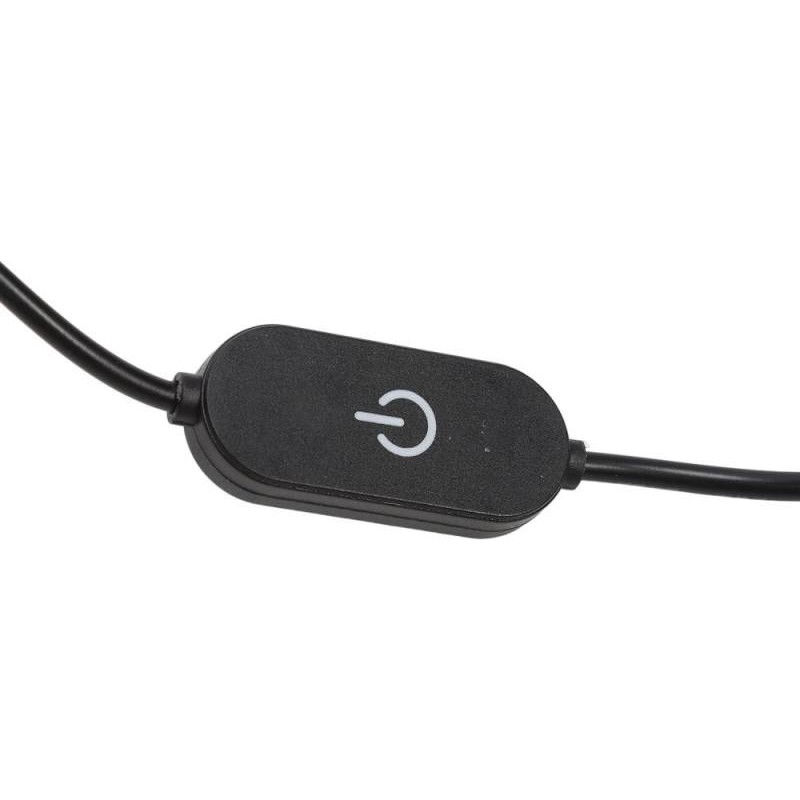 Led φωτιστικό manicure Half Moon με ρύθμιση έντασης 75cm Μαύρο