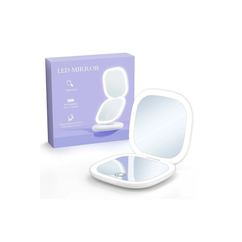 Αναδιπλούμενος Καθρέπτης Μακιγιάζ Led