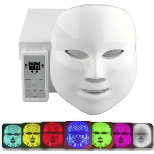 Μάσκα Φωτοθεραπείας Προσώπου 7 Χρωμάτων Με 150 Λυχνίες Led