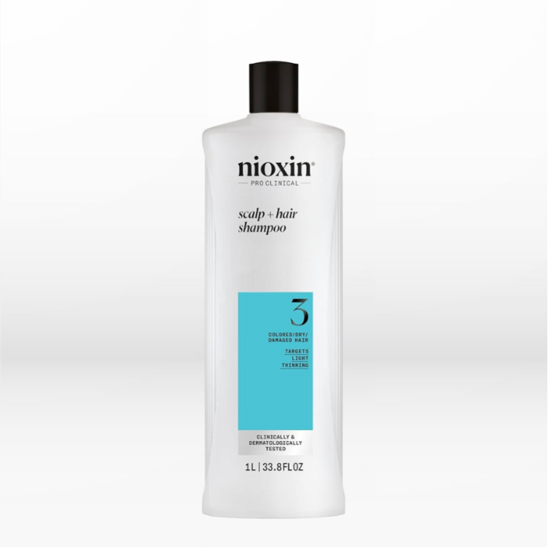 Nioxin System 3 Cleanser Shampoo για Βαμμένα Μαλλιά 1000ml