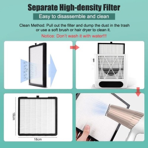 Απορροφητήρας Σκόνης Νυχιών DJ-608 80W