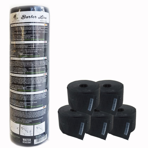 Προστατευτικό Χαρτί λαιμού Κουρέματος 5 ρολά Μαύρο