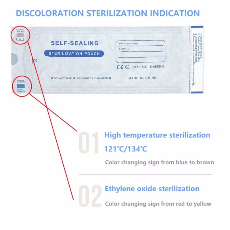 Σετ 200 Σακουλάκια Αποστείρωσης Εργαλειών 57X130MM